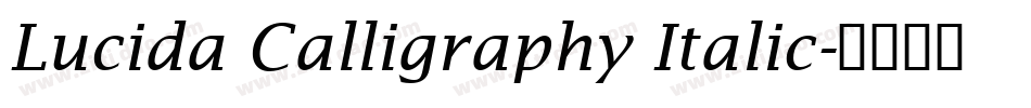 Lucida Calligraphy Italic字体转换